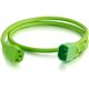 C2G 10ft 18AWG Power Cord (IEC320C14 to IEC320C13) - Green - For PDU, Switch, Server - 250 V AC / 10 A - Green - 10 ft Cord Leng