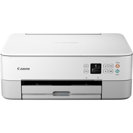 Canon TS6420AWH Wireless Inkjet Multifunction Printer - Color - White - Copier/Printer/Scanner - 4800 x 1200 dpi Print - Automat