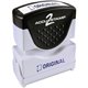 COSCO Shutter Stamp - Message Stamp - "ORIGINAL" - 0.50" Impression Width - 20000 Impression(s) - Blue - Rubber, Plastic - 1 Eac