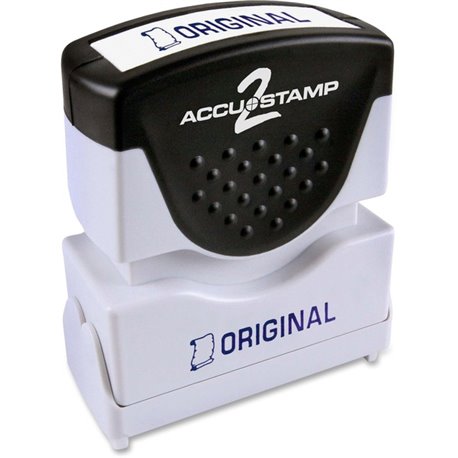 COSCO Shutter Stamp - Message Stamp - "ORIGINAL" - 0.50" Impression Width - 20000 Impression(s) - Blue - Rubber, Plastic - 1 Eac