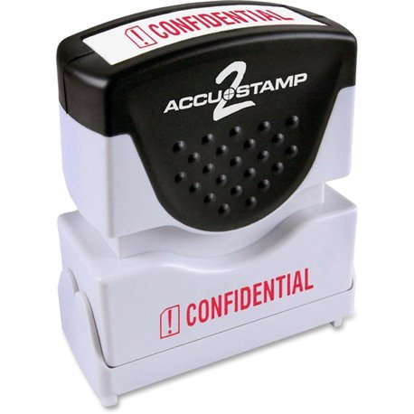 COSCO Shutter Stamp - Message Stamp - "CONFIDENTIAL" - 0.50" Impression Width - 20000 Impression(s) - Red - Rubber, Plastic - 1 