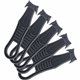 Garvey Steel Blade Plastic Handle Safety Cutter - Plastic, Steel - Black - 5 / Pack