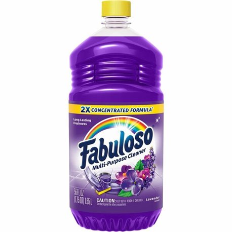 Fabuloso All-Purpose Cleaner - 56 fl oz (1.8 quart) - Lavender ScentBottle - 1 Each - Rinse-free, Residue-free, Long Lasting, Ea