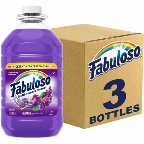 Fabuloso All Purpose Cleaner - For Multipurpose - 169 fl oz (5.3 quart) - Fresh, Lavender ScentBottle - 3 / Carton - Residue-fre