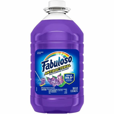 Fabuloso Complete Antibacterial Cleaner - 169 fl oz (5.3 quart) - Lavender ScentBottle - 1 Each - Antibacterial, Rinse-free, Res