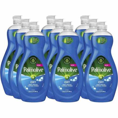 Palmolive Ultra Dish Soap Oxy Degreaser - Concentrate - 20 fl oz (0.6 quart) - 9 / Carton - Residue-free, Dry Resistant, Eco-fri