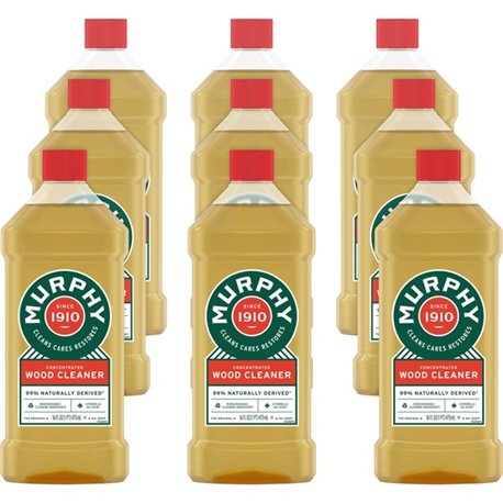 Murphy Oil Soap Wood Cleaner - Concentrate - 16 fl oz (0.5 quart) - Natural ScentBottle - 9 / Carton - Phosphorous-free, Ammonia