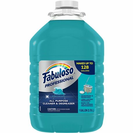 Fabuloso Ocean Multi-use Cleaner - Concentrate - 128 fl oz (4 quart) - Ocean Cool, Pleasant Scent - 4 / Carton - Long Lasting, p