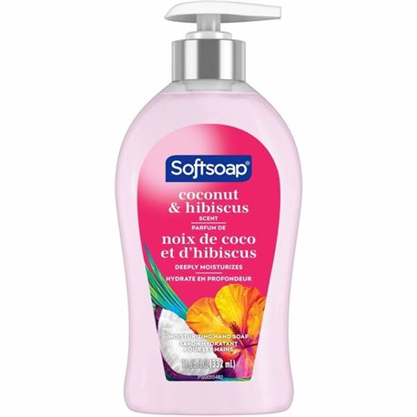 Softsoap Coconut Hand Soap - Coconut & Hibiscus ScentFor - 11.3 fl oz (332.7 mL) - Pump Bottle Dispenser - Bacteria Remover, Dir