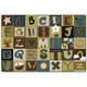 Carpets for Kids Toddler Alpha Blocks Nature Rug - 72" Length x 48" Width - Rectangle - Alphabet Blocks