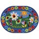 Carpets for Kids Ladybug Circletime Rug - 113" Length x 81" Width - Oval - Ladybug, Alphabet, Number