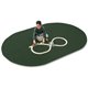 Carpets for Kids Mt. St. Helens Carpet Rug - Kids - 72" Length x 108" Width - Oval - Emerald