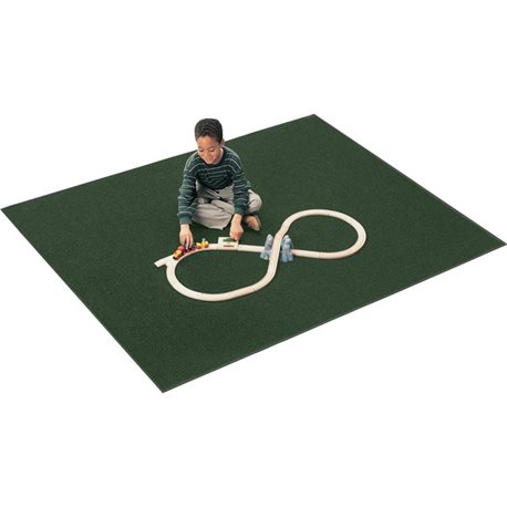 Carpets for Kids Mt. St. Helens Carpet Rug - Floor Rug - 90" Length x 12 ft Width - Rectangle - Emerald - Nylon, Yarn