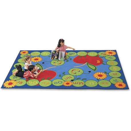 Carpets for Kids ABC Rectangle Caterpillar Rug - 70" Length x 53" Width - Rectangle