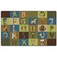 Carpets for Kids A-Z Animals Nature 12' Area Rug - Area Rug - 12 ft Length x 90" Width - Rectangle - A to Z Animals - Nature