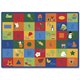 Carpets for Kids Learning Blocks Rectangle Rug - 100" Length x 70" Width - Rectangle - Learning Blocks, Shapes, Numbers