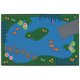 Carpets for Kids Value Line Tranquil Pond Rug - 108" Length x 72" Width - Rectangle - Assorted