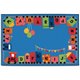 Carpets for Kids Value Line Alphabet Rug - 12 ft Length x 96" Width - Rectangle - Assorted