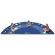 Carpets for Kids Fun With Phonics Semi-circle Rug - 11.67 ft Length x 70" Width - Half Circle - Fun With Phonics