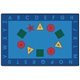 Carpets for Kids Value Line Early Learning Rug - 12 ft Length x 96" Width - Rectangle - Assorted