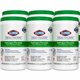 Clorox Healthcare Hydrogen Peroxide Cleaner Disinfectant Wipes - 95 / Canister - 450 / Pallet - Bleach-free, Antibacterial - Whi