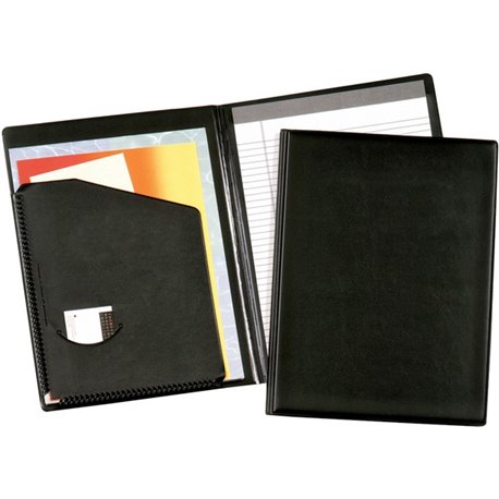 Cardinal 397 610 Letter Pad Folio - 9 1/2" x 12 1/2" - 100 Sheet Capacity - 1 Inside Front Pocket(s) - Vinyl, Polyvinyl Chloride