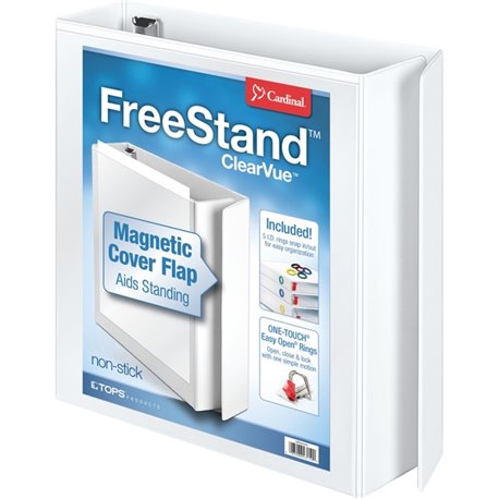 Cardinal FreeStand Easy Open Slant-D Ring Binder - 2" Binder Capacity - Letter - 8 1/2" x 11" Sheet Size - 525 Sheet Capacity - 