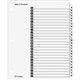 Cardinal A-Z OneStep Index System - 26 x Divider(s) - Printed Tab(s) - Character - A-Z - 26 Tab(s)/Set - 9" Divider Width x 11" 