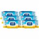 Clorox Disinfecting Cleaning Wipes - Crisp Lemon Scent - 75 / Flex Pack - 600 / Pallet - Bleach-free, Antibacterial - White