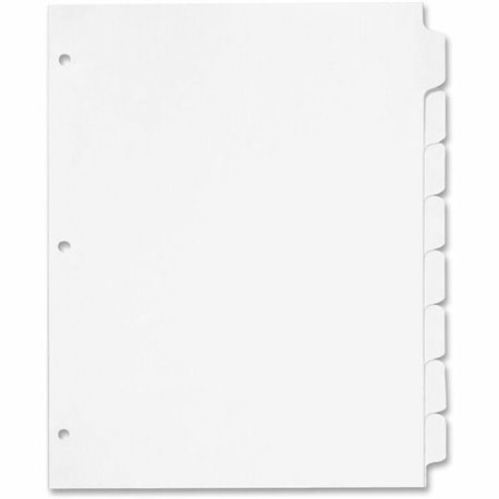 Cardinal Write 'N Erase Mylar Tab Dividers - 8 x Divider(s) - Write-on Tab(s) - 8 Tab(s)/Set - 9" Divider Width x 11" Divider Le