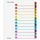 Cardinal OneStep Index System - 12 x Divider(s) - Printed Tab(s) - Digit - 1-12 - 12 Tab(s)/Set - 9" Divider Width x 11" Divider