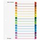 Cardinal OneStep Index System - 15 x Divider(s) - Printed Tab(s) - Digit - 1-15 - 15 Tab(s)/Set - 9" Divider Width x 11" Divider