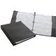 Cardinal Stafford Business Card Ring Binders - 200 Capacity - 8.50" Width x 11" Length - 3-ring Binding - Refillable - Black Vin