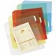 Cardinal Ring Binder Poly Pockets - 20 x Sheet Capacity - For Letter 8 1/2" x 11" Sheet - 3 x Holes - Assorted - Poly - 5 / Pack