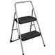 Cosco 2-Step Household Folding Step Stool - 2 Step - 200 lb Load Capacity - 17.3" x 18" x 28.2" - Gray