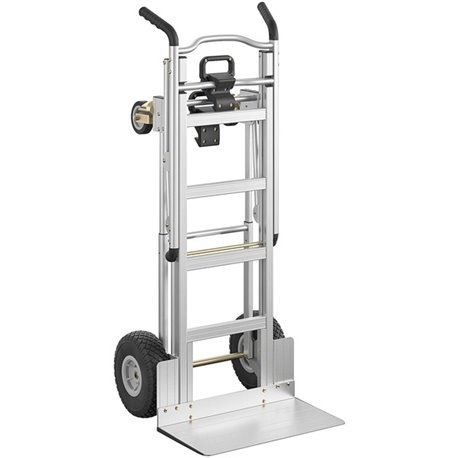 Cosco 3-in-1 Assist Series Hand Truck - 1000 lb Capacity - 4 Casters - Aluminum - x 19" Width x 21" Depth x 47.5" Height - Silve