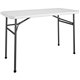 Cosco Straight Folding Utility Table - For - Table TopRectangle Top - Four Leg Base - 4 Legs - 200 lb Capacity x 48" Table Top W