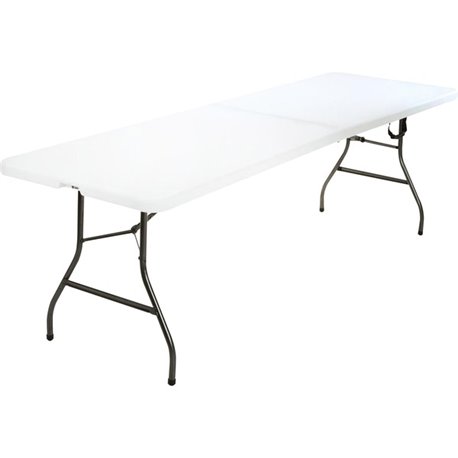 Cosco Fold-in-Half Blow Molded Table - For - Table TopRectangle Top - Four Leg Base - 4 Legs - 300 lb Capacity x 30" Table Top W