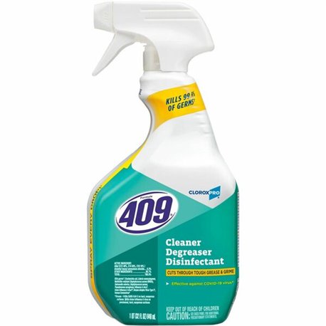 CloroxPro Formula 409 Cleaner Degreaser Disinfectant - For Nonporous Surface, Hard Surface, Floor, Wall - 32 fl oz (1 quart) - 1