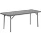 Dorel Zown Corner Blow Mold Large Folding Table - 4 Legs - 800 lb Capacity x 72" Table Top Width x 30" Table Top Depth - 29.25" 