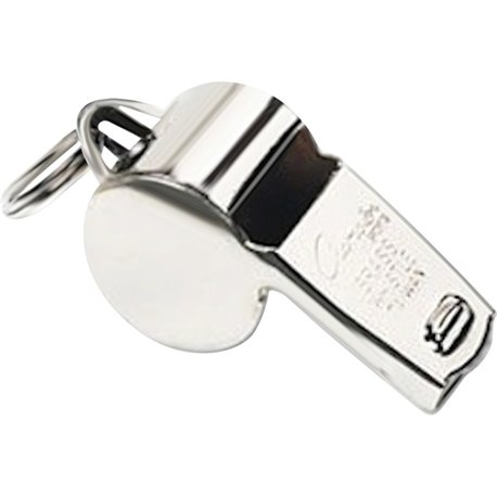 Champion Sports Heavyweight Metal Whistle - 1 Dozen - Silver