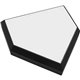 Champion Sports Pro Bury All Homeplate - Black, White - Rubber