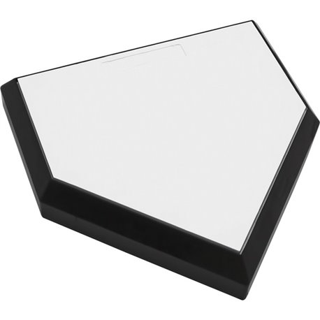 Champion Sports Pro Bury All Homeplate - Black, White - Rubber