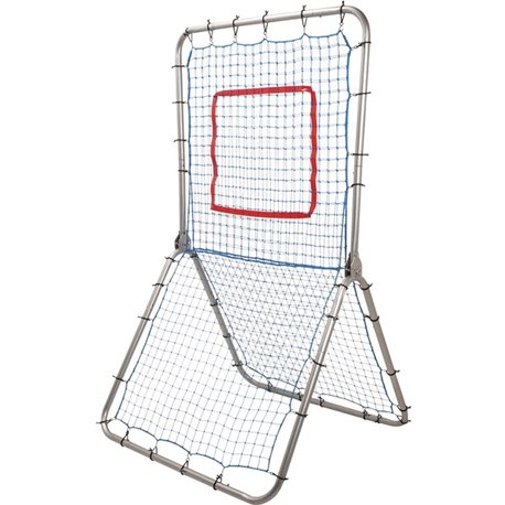 Champion Sports Multi-Sport Pitch Back Screen - 1 PackBlue - Nylon Net, Steel Frame