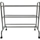 Champion Sports 12 Ball Powder-Coated Ball Cart - 4 Casters - 41" Length x 17" Width x 41" Height - Silver - 1 Each