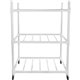 Champion Sports Carry-All Cart - 4 Casters - ABS Plastic - 44" Length x 24 ft Width x 61" Height - White - 1 Each