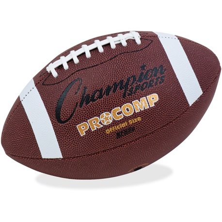 Champion Sports Official Size Pro Composition Football - 11.50" - Official - 1  Each