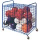 Champion Sports Full Size Lockable Ball Locker - Steel - 36" Length x 24" Width x 36" Height - Blue - 1 Each