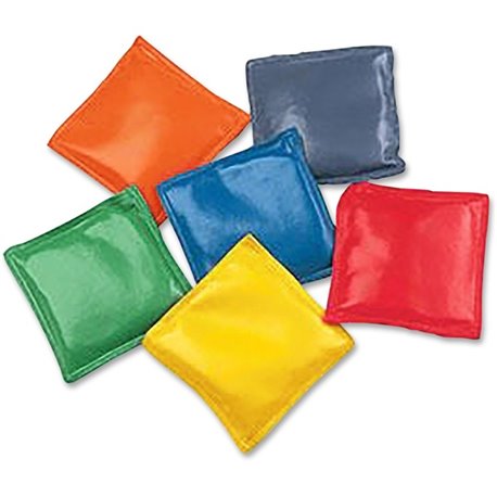 Champion Sports 4" Rainbow Bean Bags - 12 / Set - Assorted, Red, Yellow, Green, Orange