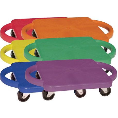 Champion Sports Standard Scooter Set w/Handles - Blue, Green, Orange, Red, Yellow, Purple - Plastic